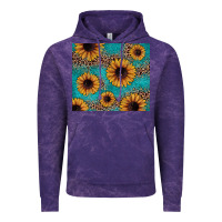 Cloud Purple sunflower turquoise glitter Vintage Hoodie - JahusDesignShop