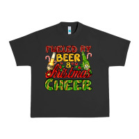 Pigment Black fueled by beer and christmas cheer with beer bottles Urban Heavy Tee - AdoDesignShop