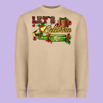 Let`s Celebrate With Beer Bottles Heavyweight Sweatshirt Designed By Adodesignshop