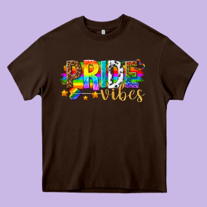 Pride Vibes Heavy Core Tee Designed By Texasbilliewilder