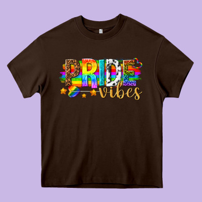 Pride Vibes Heavy Core Tee Designed By Texasbilliewilder