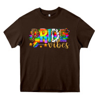 Chocolate Brown pride vibes Heavy Core Tee - texasbilliewilder