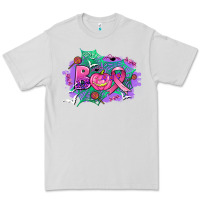 Dove Grey halloween boo with cancer ribbon Premium Tee - AdoDesignShop