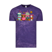 Cloud Purple longhaired cow coffee cups Vintage Tee - Jasminsmagicworld