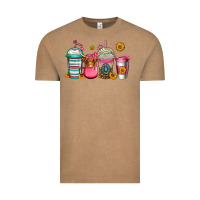 Vintage Coffee longhaired cow coffee cups Vintage Tee - Jasminsmagicworld
