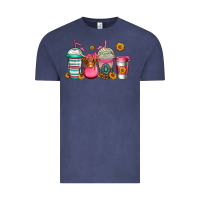 Vintage Denim longhaired cow coffee cups Vintage Tee - Jasminsmagicworld