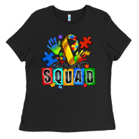 Black softball support squad autism Ladies Tee - Zillion Design Studio