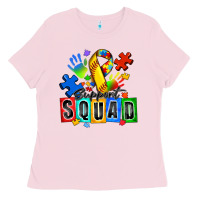 Bubblegum Pink softball support squad autism Ladies Tee - Zillion Design Studio