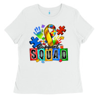 White softball support squad autism Ladies Tee - Zillion Design Studio