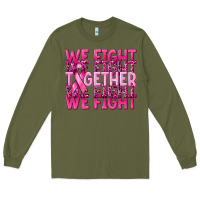 Army Green together we fight cancer Long Sleeve Tee - NancyCooperArtShop