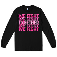 Black together we fight cancer Long Sleeve Tee - NancyCooperArtShop