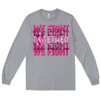 Heather Grey together we fight cancer Long Sleeve Tee - NancyCooperArtShop