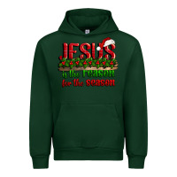Forest Green jesus is the reason for the season Urban Hoodie - CowGirlArtShop