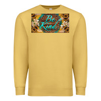 Antique Gold be kind bees license plate Premium Sweatshirt - Artiststas