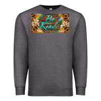 Charcoal Heather be kind bees license plate Premium Sweatshirt - Artiststas