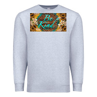 Heather Grey be kind bees license plate Premium Sweatshirt - Artiststas