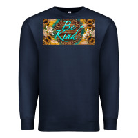 Navy be kind bees license plate Premium Sweatshirt - Artiststas