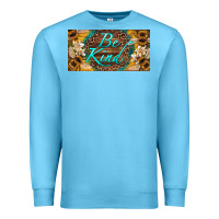 Ocean Blue be kind bees license plate Premium Sweatshirt - Artiststas