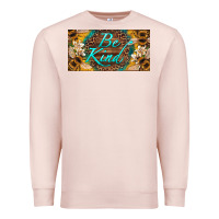 Pale Pink be kind bees license plate Premium Sweatshirt - Artiststas