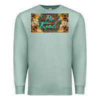 Seafoam be kind bees license plate Premium Sweatshirt - Artiststas