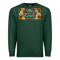 Sports Green be kind bees license plate Premium Sweatshirt - Artiststas