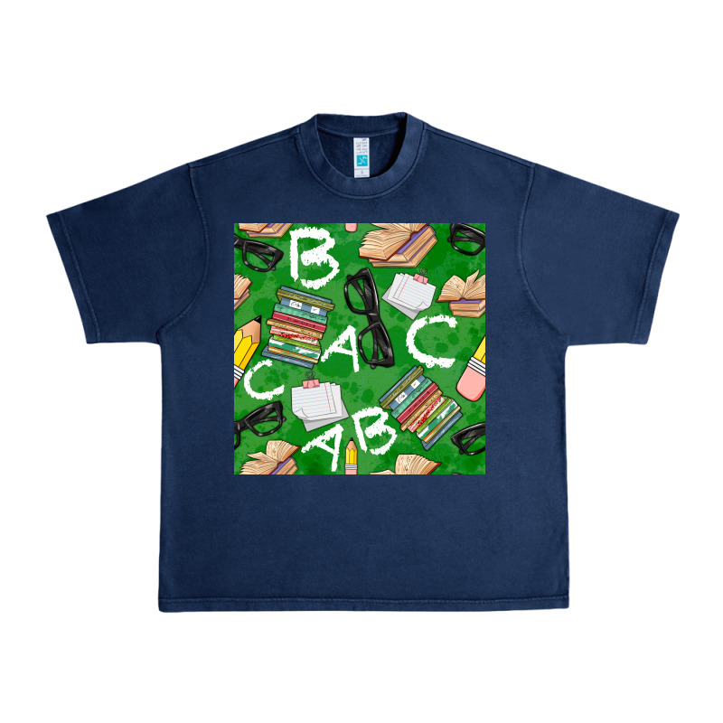 English Class Seamless Pattern Urban Heavy Tee by BundleAndBundleShop | Teevron