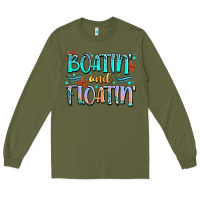 Army Green boatin' and floatin' Long Sleeve Tee - JahusDesignShop