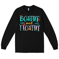 Black boatin' and floatin' Long Sleeve Tee - JahusDesignShop