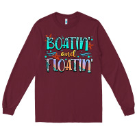 Burgundy boatin' and floatin' Long Sleeve Tee - JahusDesignShop