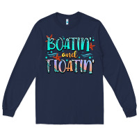 Navy boatin' and floatin' Long Sleeve Tee - JahusDesignShop