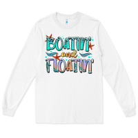 White boatin' and floatin' Long Sleeve Tee - JahusDesignShop