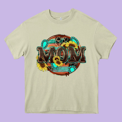 Western Mom Heavy Core Tee Designed By Zillion Design Studio