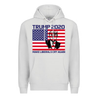 Dove Grey Trump 2020 Make Liberals cry Again Premium Hoodie - Bettercallsaul