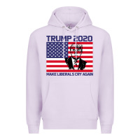 Lilac Trump 2020 Make Liberals cry Again Premium Hoodie - Bettercallsaul