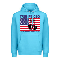Ocean Blue Trump 2020 Make Liberals cry Again Premium Hoodie - Bettercallsaul