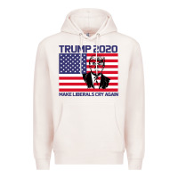 Pale Pink Trump 2020 Make Liberals cry Again Premium Hoodie - Bettercallsaul