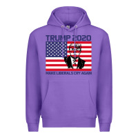 Purple Trump 2020 Make Liberals cry Again Premium Hoodie - Bettercallsaul