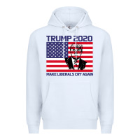 White Trump 2020 Make Liberals cry Again Premium Hoodie - Bettercallsaul