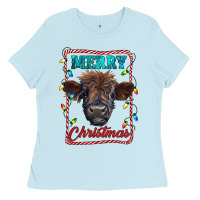 Merry Christmas Calf Ladies Tee | Teevron