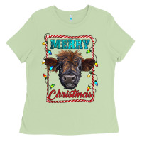 Matcha Merry Christmas Calf Ladies Tee - RanaPortraitStore