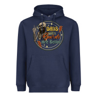 Navy dads with beards are better Heavyweight Hoodie - Artiststas