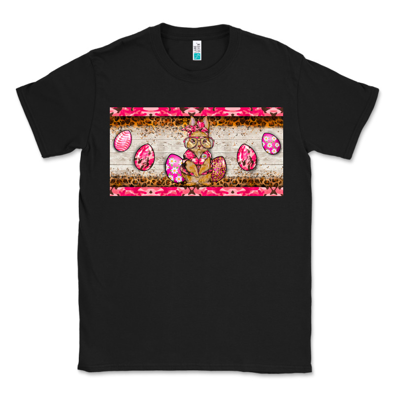Pink Camouflage Egg Hunter Bunny   License Plate Classic Tee by BarkalooDesign | Teevron