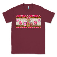 Burgundy pink camouflage egg hunter bunny   license plate Classic Tee - BarkalooDesign
