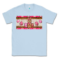 Dusty Blue pink camouflage egg hunter bunny   license plate Classic Tee - BarkalooDesign