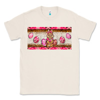 Natural pink camouflage egg hunter bunny   license plate Classic Tee - BarkalooDesign