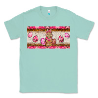Seafoam pink camouflage egg hunter bunny   license plate Classic Tee - BarkalooDesign