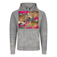 Cloud Rock pink glitter leopard sunflower gemstone Vintage Hoodie - JahusDesignShop