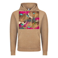 Vintage Coffee pink glitter leopard sunflower gemstone Vintage Hoodie - JahusDesignShop
