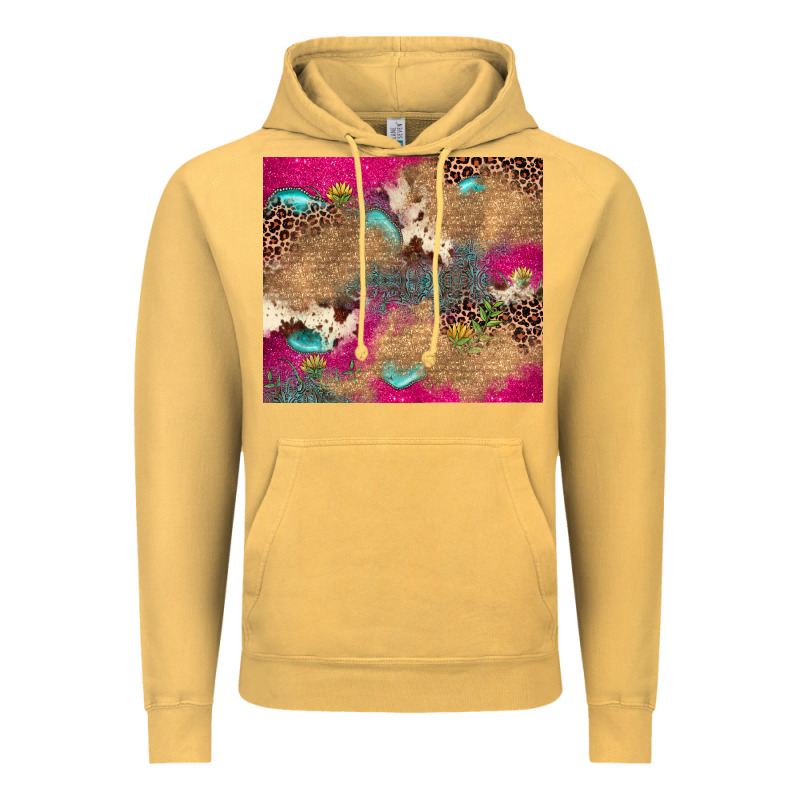Pink Glitter Leopard Sunflower Gemstone Vintage Hoodie by JahusDesignShop | Teevron