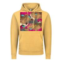 Vintage Mustard pink glitter leopard sunflower gemstone Vintage Hoodie - JahusDesignShop